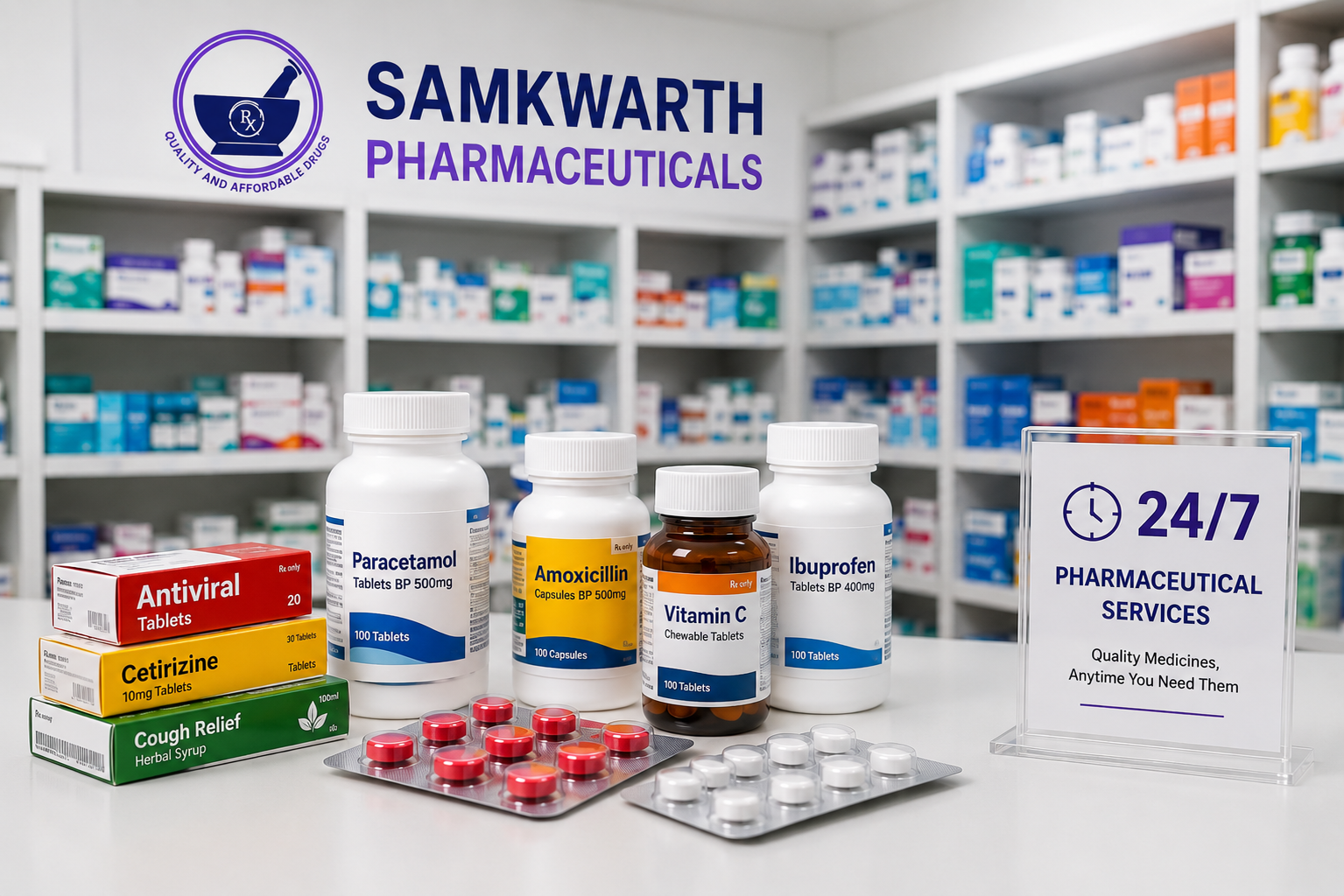 Pharmacist dispensing medication